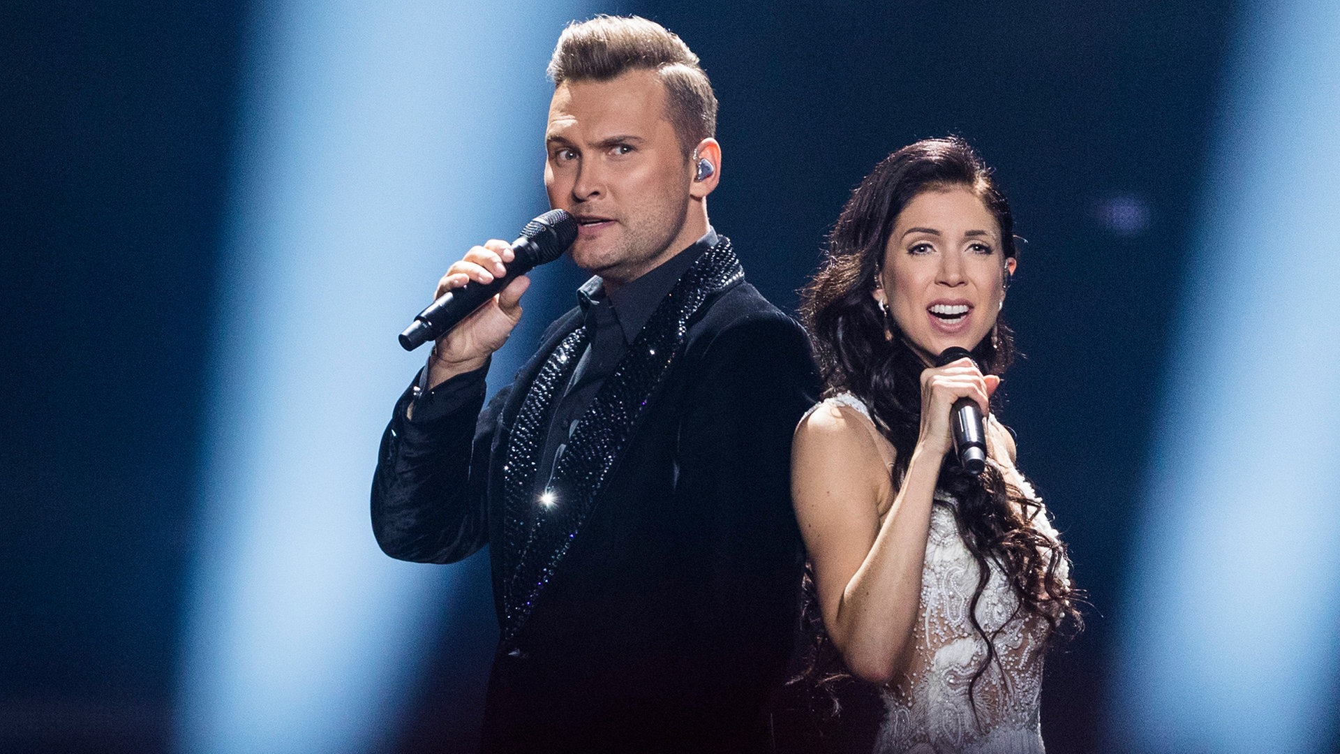 Koit Toome & Laura - Verona - Estonia - Eurovision Leggings for Sale by  jeremydwilliams