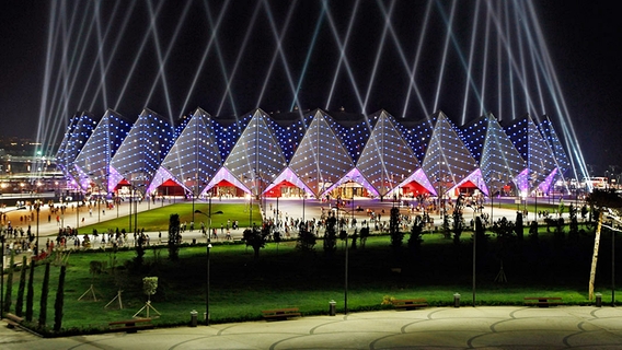 The Crytal Hall where the Eurovision Song Contest 2012 takes place on May 26, 2012 in Baku, Azerbaijan. © NDR Foto: Rolf Klatt