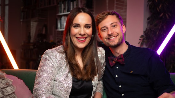 Alina und Consi beim Finale des Eurovision Song Contest 2024. © NDR Foto: Margarita Ilieva