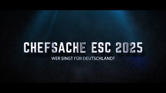 Ein Schriftzug von "Chefsache ESC 2025" © Raab Entertainment Foto: Screenshot