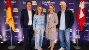 NDR Programmdirektor Frank Beckmann, RTL-Programmgeschaftsführerin Inga Leschek, ARD-Programmdirektorin Christine Strobl und Stefan Raab © Raab ENTERTAINMENT Foto: Willi Weber