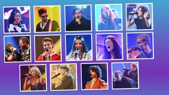 "Chefsache ESC": 14 Acts qualifiziert füs Halbfinale © RTL, Fotolia,Raab ENTERTAINMENT Foto: Willi Weber,Julia Feldhagen